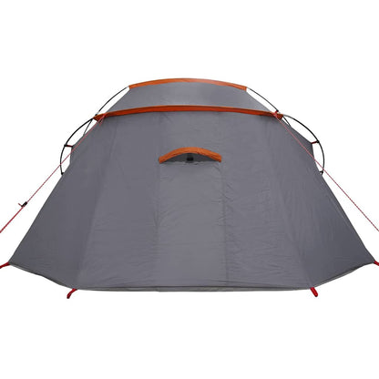 vidaXL Tunnel Tent 3-Person Grey and Orange 328 x 228 x 115 cm