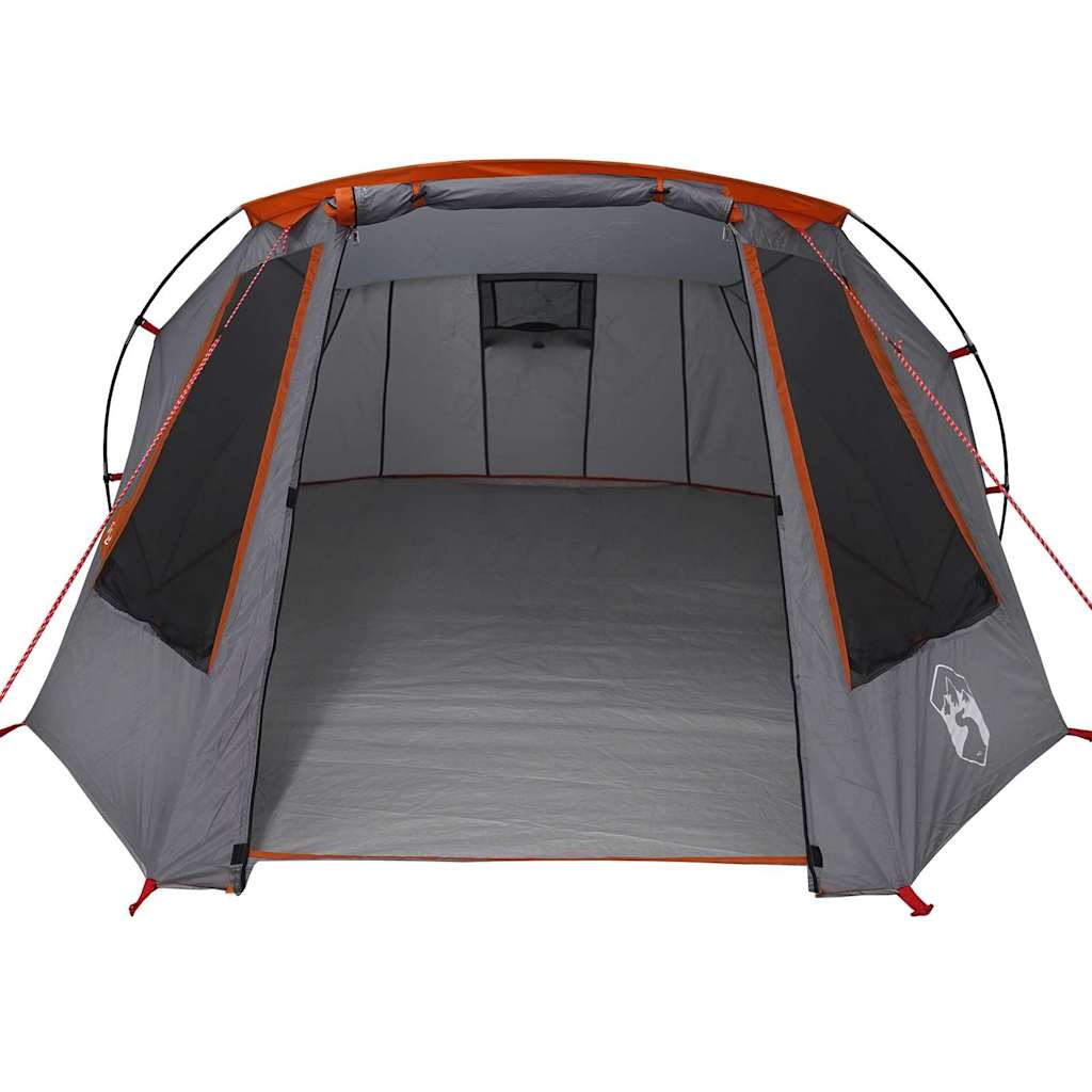 vidaXL Tunnel Tent 3-Person Grey and Orange 328 x 228 x 115 cm