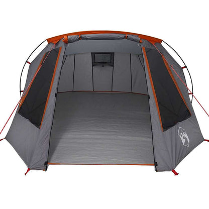 vidaXL Tunnel Tent 3-Person Grey and Orange 328 x 228 x 115 cm