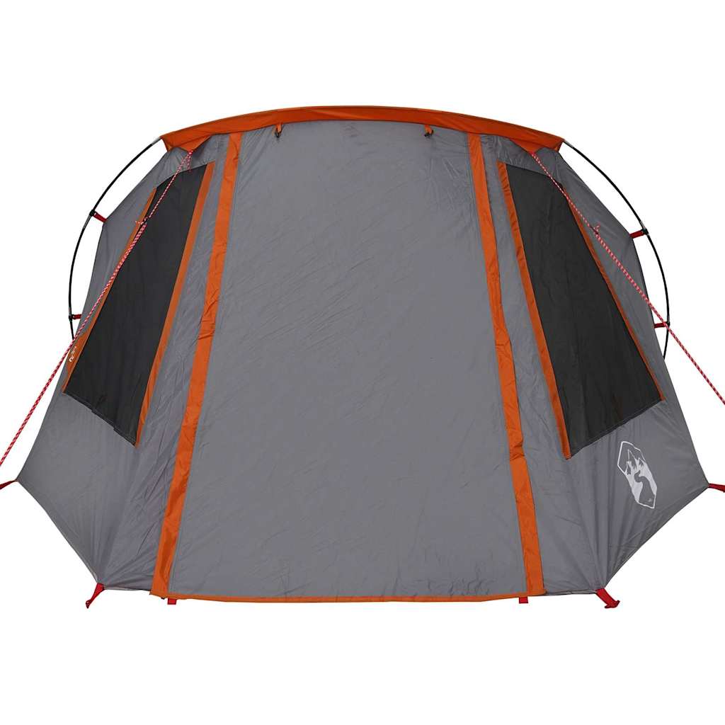 vidaXL Tunnel Tent 3-Person Grey and Orange 328 x 228 x 115 cm