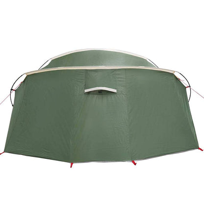 vidaXL Tunnel Tent 4-Person Green and White 318 x 275 x 140 cm