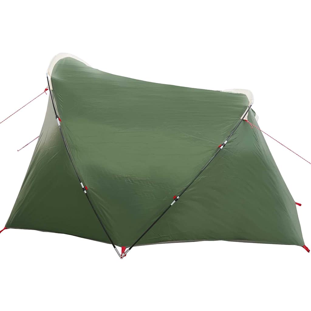 vidaXL Tunnel Tent 4-Person Green and White 318 x 275 x 140 cm