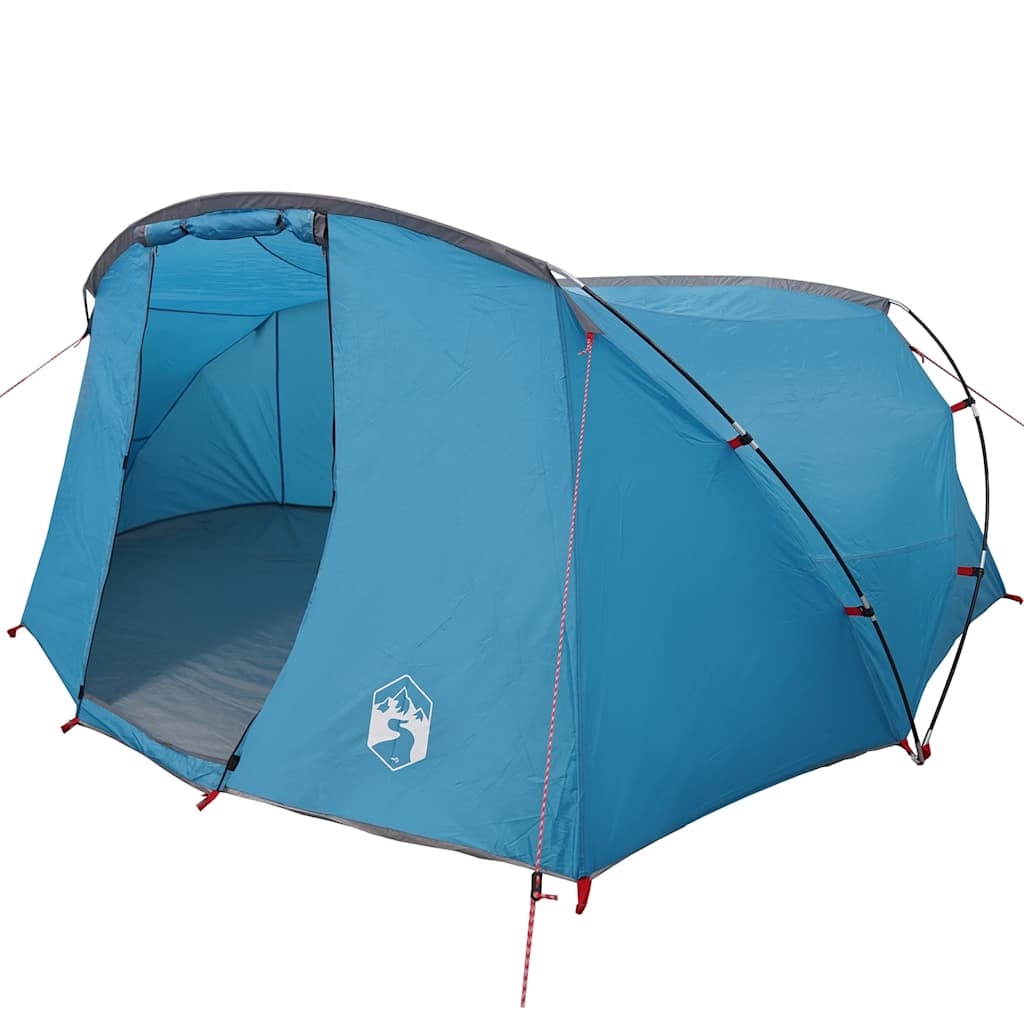 vidaXL Tunnel Tent 4-Person with Roof Blue and Grey 318 x 275 x 140 cm