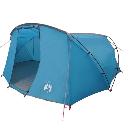 vidaXL Tunnel Tent 4-Person with Roof Blue and Grey 318 x 275 x 140 cm