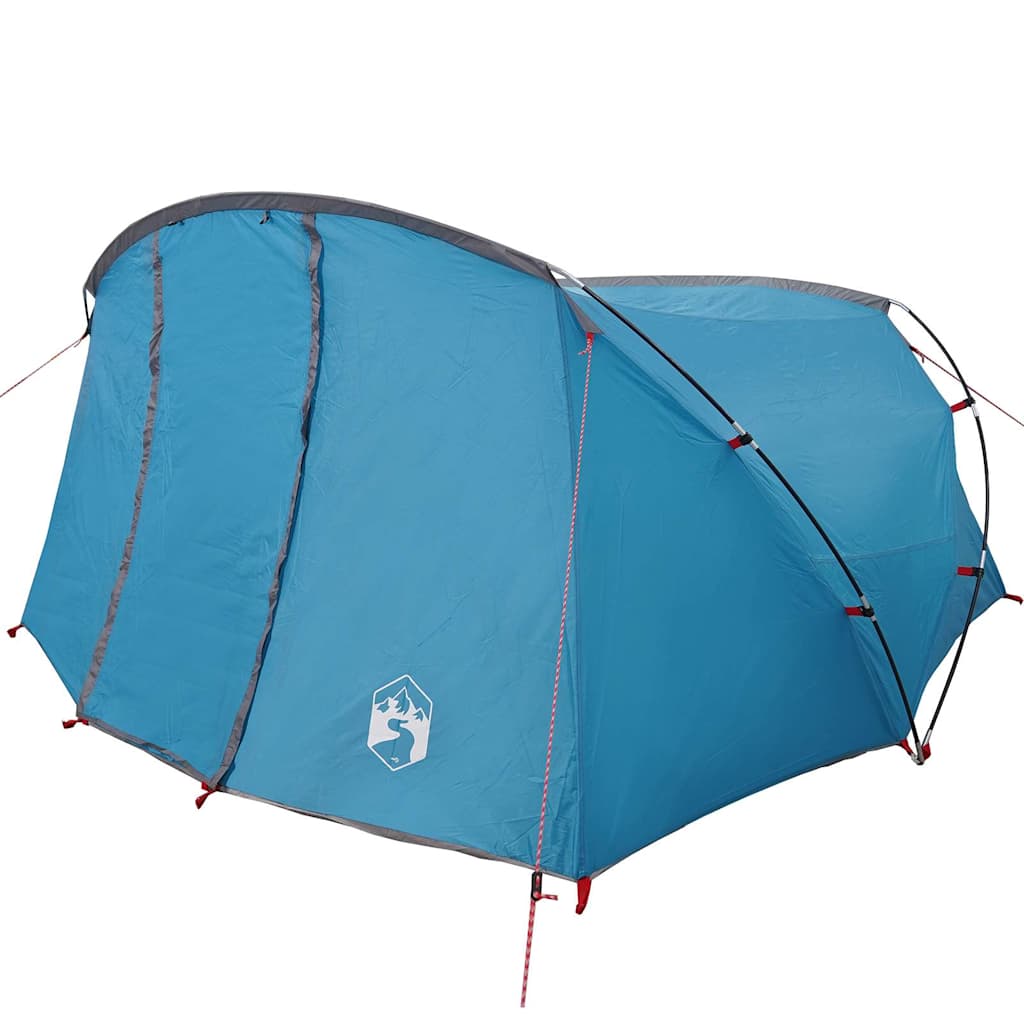 vidaXL Tunnel Tent 4-Person with Roof Blue and Grey 318 x 275 x 140 cm