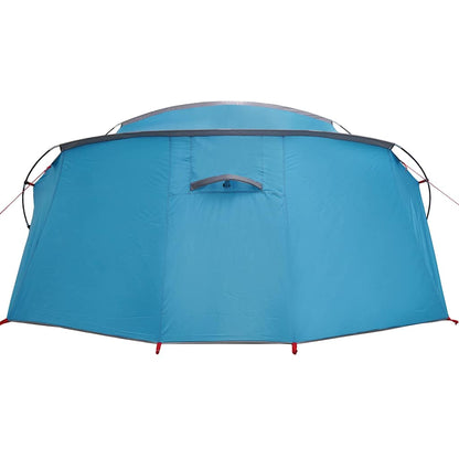 vidaXL Tunnel Tent 4-Person with Roof Blue and Grey 318 x 275 x 140 cm