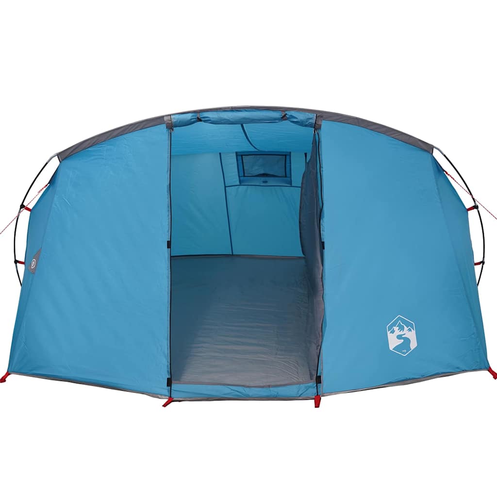 vidaXL Tunnel Tent 4-Person with Roof Blue and Grey 318 x 275 x 140 cm