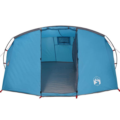 vidaXL Tunnel Tent 4-Person with Roof Blue and Grey 318 x 275 x 140 cm