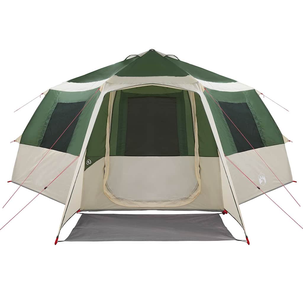 vidaXL Cabin Tent 12-Person Green and Grey 500 x 500 x 294 cm