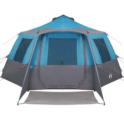 vidaXL Cabin Tent 12-Person with Roof Blue and Grey 500 x 500 x 294 cm