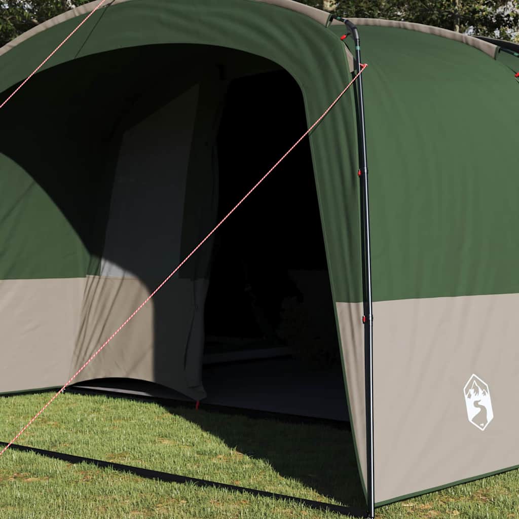 vidaXL Family Tent 12-Person Green and White 760 x 645 x 230 cm