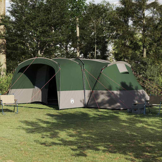 vidaXL Family Tent 12-Person 12-Person Green and White