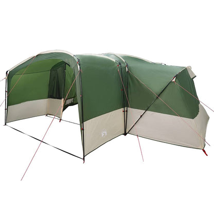 vidaXL Family Tent 12-Person Green and White 760 x 645 x 230 cm