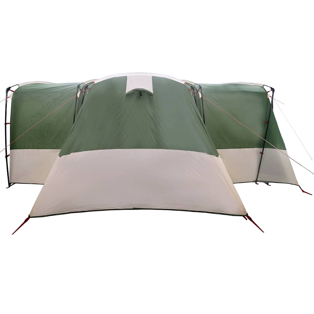 vidaXL Family Tent 12-Person Green and White 760 x 645 x 230 cm