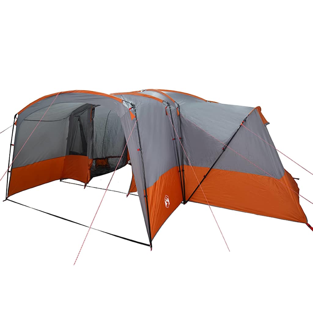 vidaXL Family Tent 12-Person Grey and Orange 760 x 645 x 230 cm