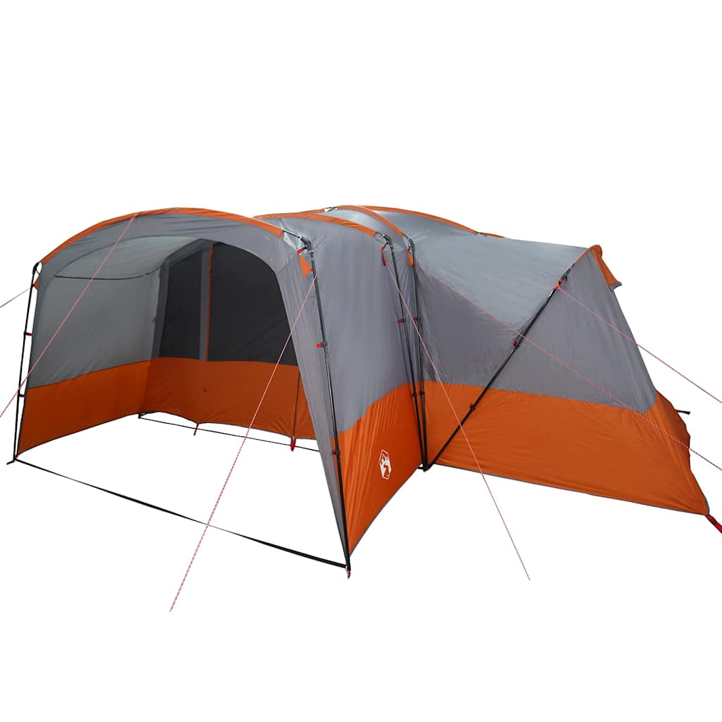 vidaXL Family Tent 12-Person Grey and Orange 760 x 645 x 230 cm