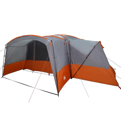 vidaXL Family Tent 12-Person Grey and Orange 760 x 645 x 230 cm