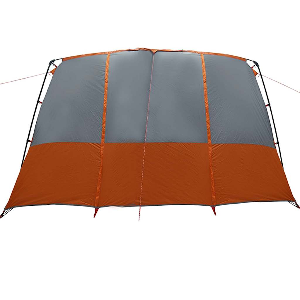 vidaXL Family Tent 12-Person Grey and Orange 760 x 645 x 230 cm