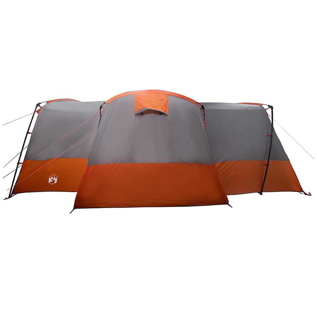 vidaXL Family Tent 12-Person Grey and Orange 760 x 645 x 230 cm