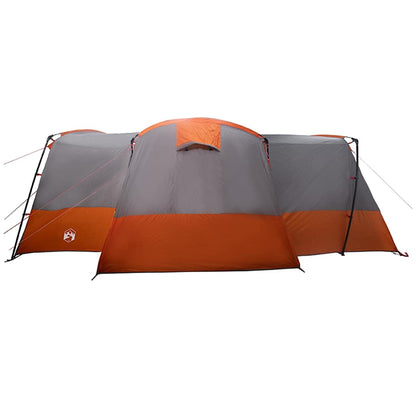 vidaXL Family Tent 12-Person Grey and Orange 760 x 645 x 230 cm