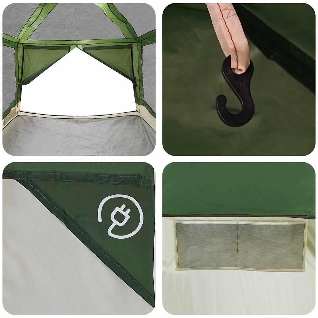 vidaXL Inner Tent 7-Person with Roof Green and Grey 300 x 300x 250 cm