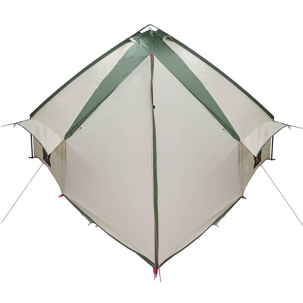 vidaXL Teepee Tent 10-Person Green and White 567 x 470 x 242 cm
