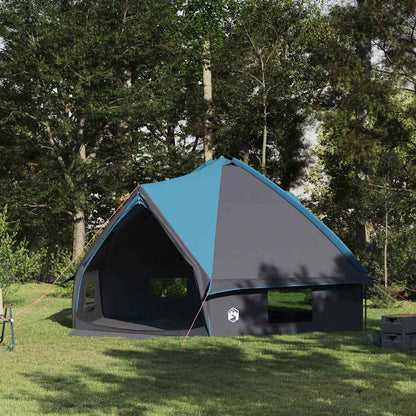 vidaXL Teepee Tent 10-Person Blue and Grey 567 x 470 x 242 cm