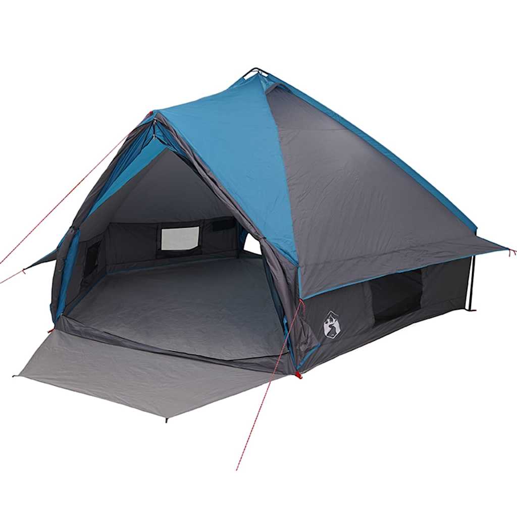 vidaXL Teepee Tent 10-Person Blue and Grey 567 x 470 x 242 cm