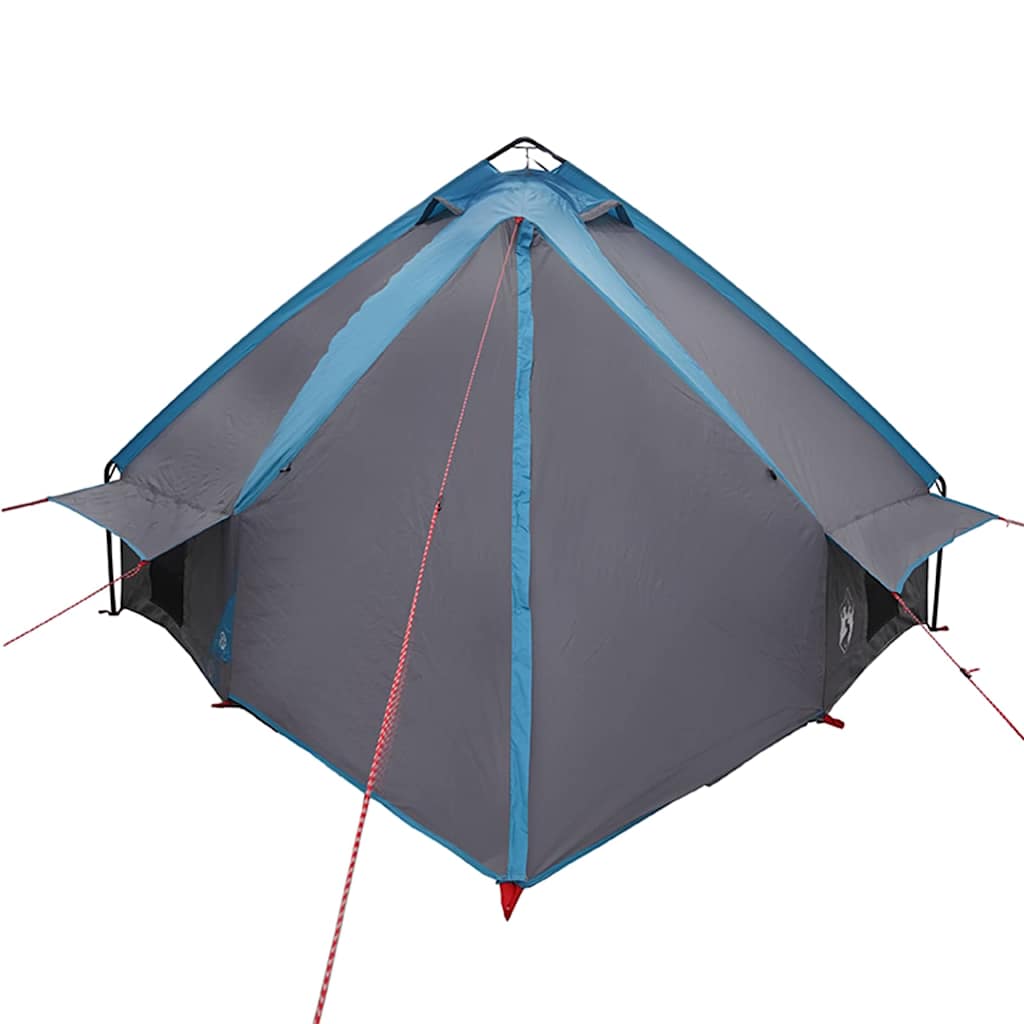 vidaXL Teepee Tent 8-Person with Roof Blue and Grey 490 x 410 x 210 cm