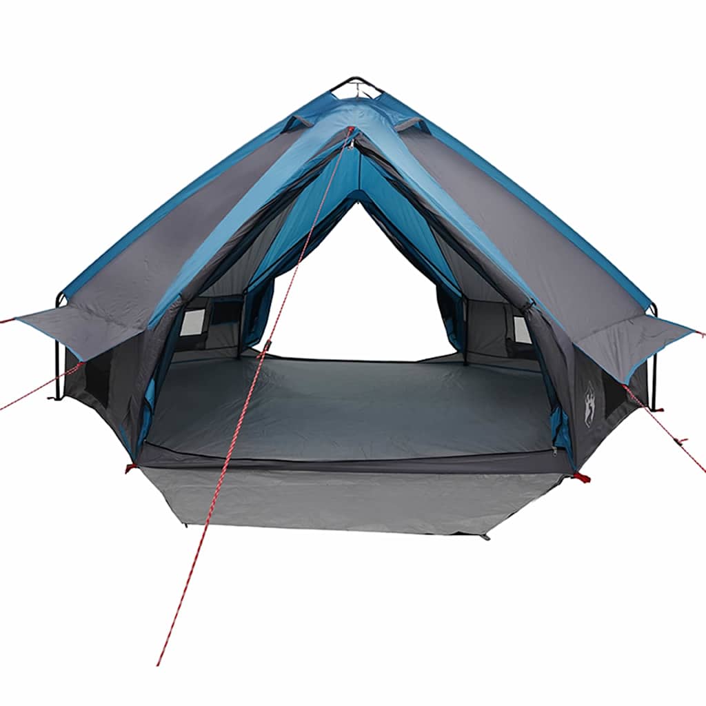 vidaXL Teepee Tent 8-Person with Roof Blue and Grey 490 x 410 x 210 cm