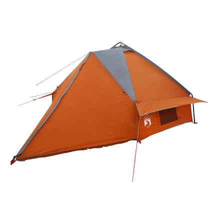 vidaXL Teepee Tent 8-Person Grey and Orange 490 x 410 x 210 cm