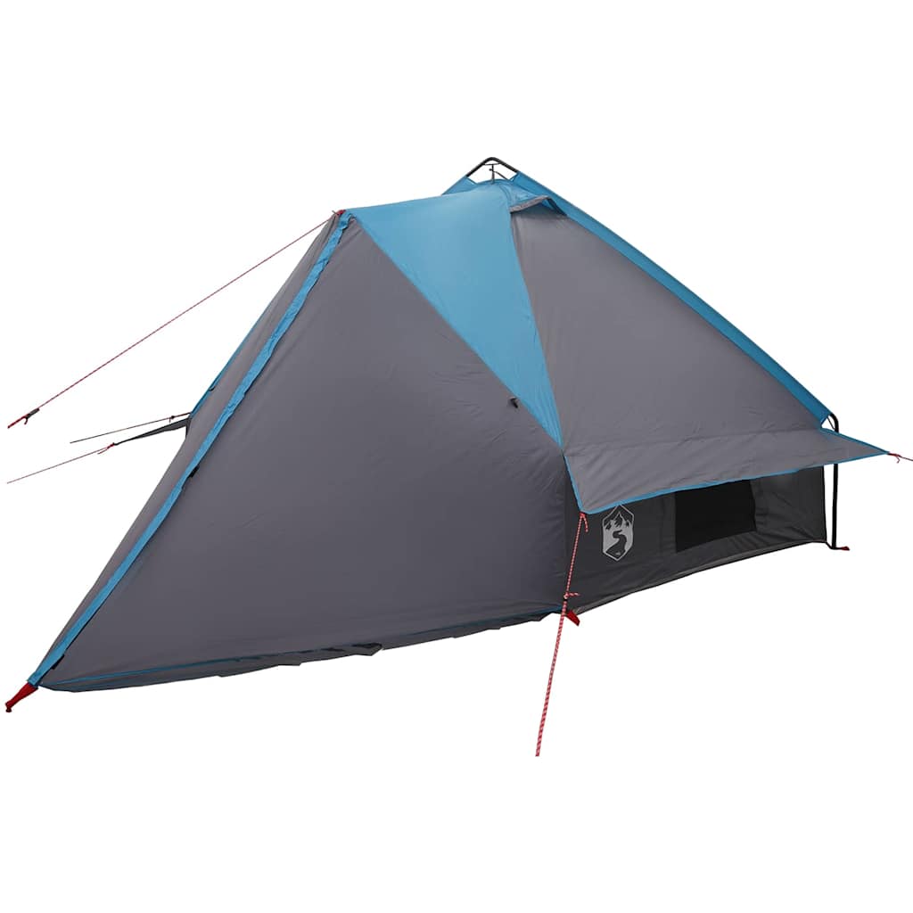 vidaXL Teepee Tent 6-Person with Roof Blue and Grey 431 x 366 x 185 cm