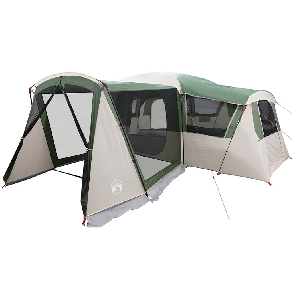 vidaXL Family Tent 20-Person Green and White 745 x 700 x 217 cm