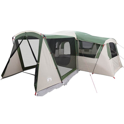 vidaXL Family Tent 20-Person Green and White 745 x 700 x 217 cm