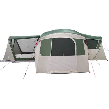 vidaXL Family Tent 20-Person Green and White 745 x 700 x 217 cm
