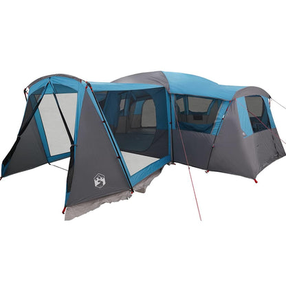 vidaXL Family Tent 20-Person Blue and Grey 745 x 700 x 217 cm