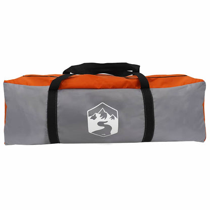 vidaXL Family Tent 20-Person Grey and Orange 745 x 700 x 217 cm
