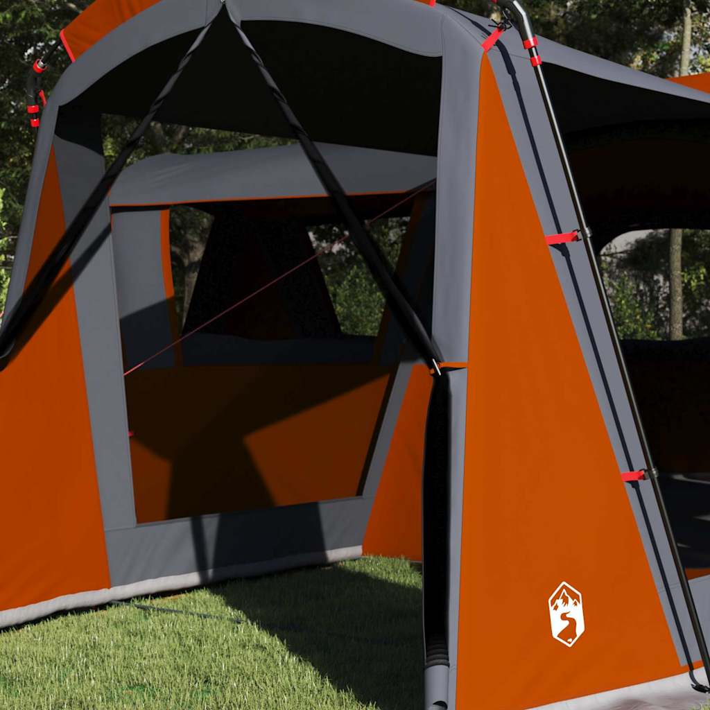 vidaXL Family Tent 20-Person Grey and Orange 745 x 700 x 217 cm
