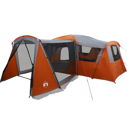 vidaXL Family Tent 20-Person Grey and Orange 745 x 700 x 217 cm