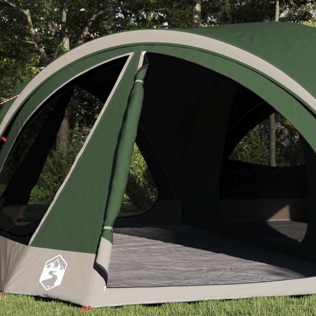 vidaXL Family Tent 10-Person Green and Grey 460 x 430 x 214 cm