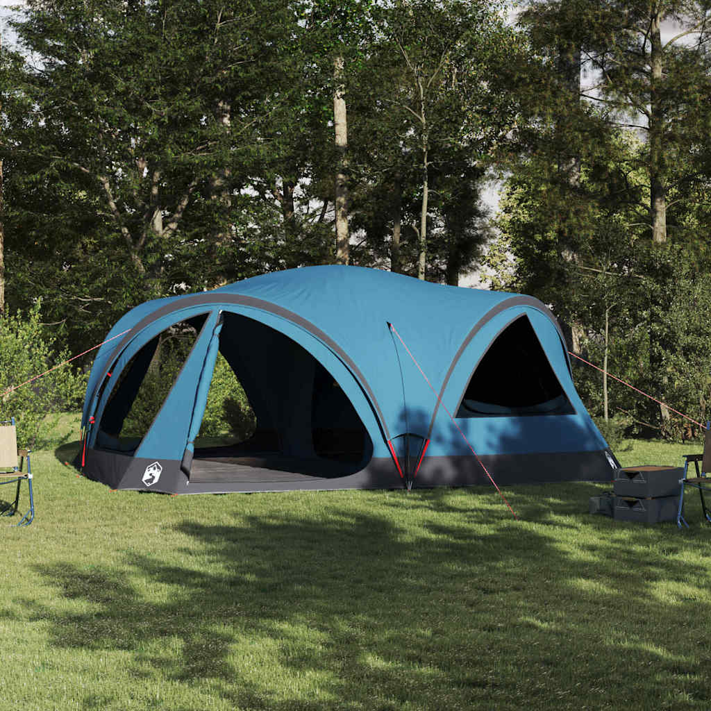 vidaXL Family Tent 10-Person Blue and Grey 460 x 430 x 214 cm