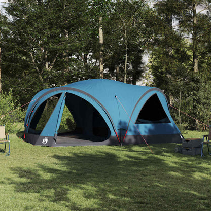 vidaXL Family Tent 10-Person Blue and Grey 460 x 430 x 214 cm