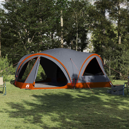 vidaXL Family Tent 10-Person Grey and Orange 460 x 430 x 214 cm
