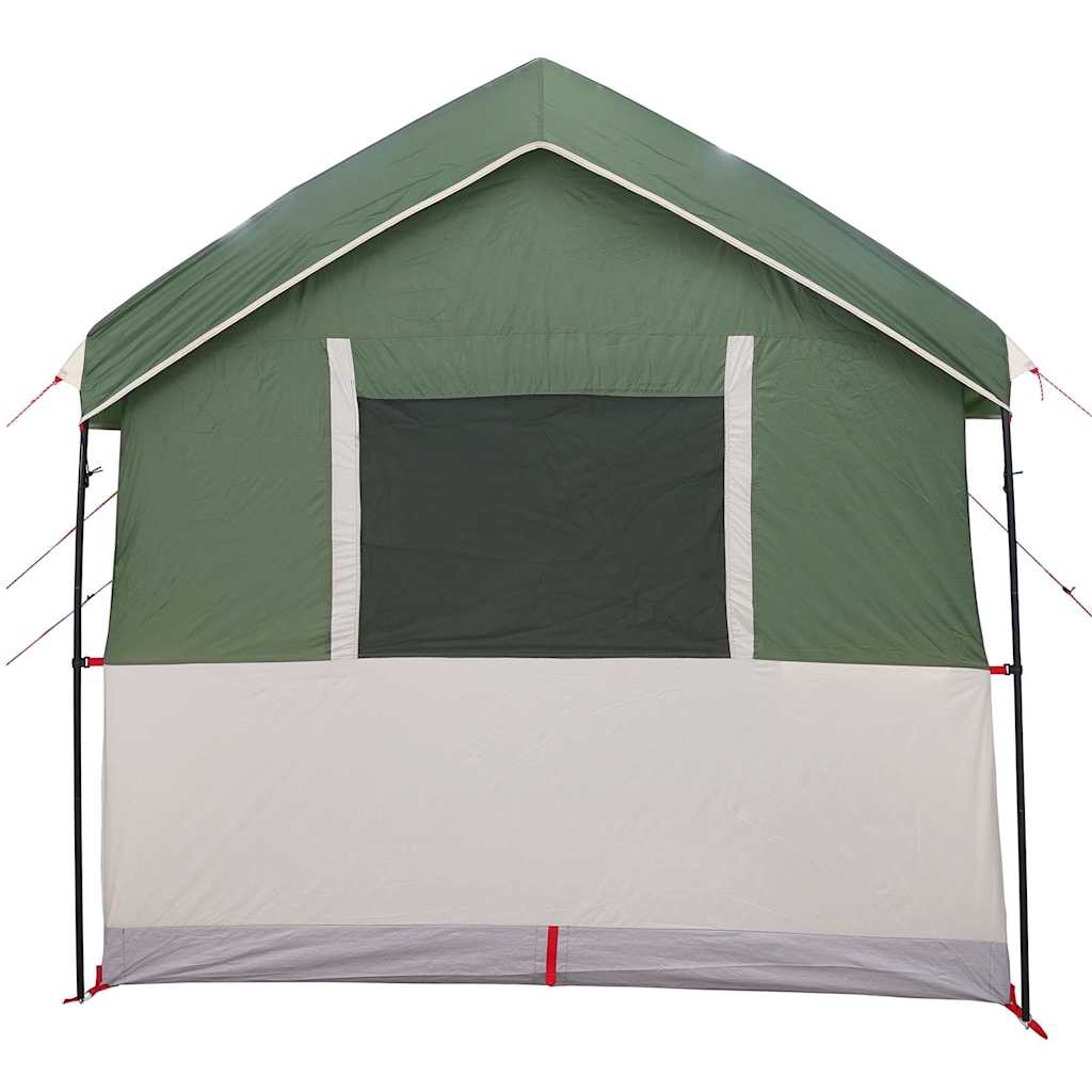 vidaXL Family Tent 4-Person Green and White 324 x 255 x 230 cm