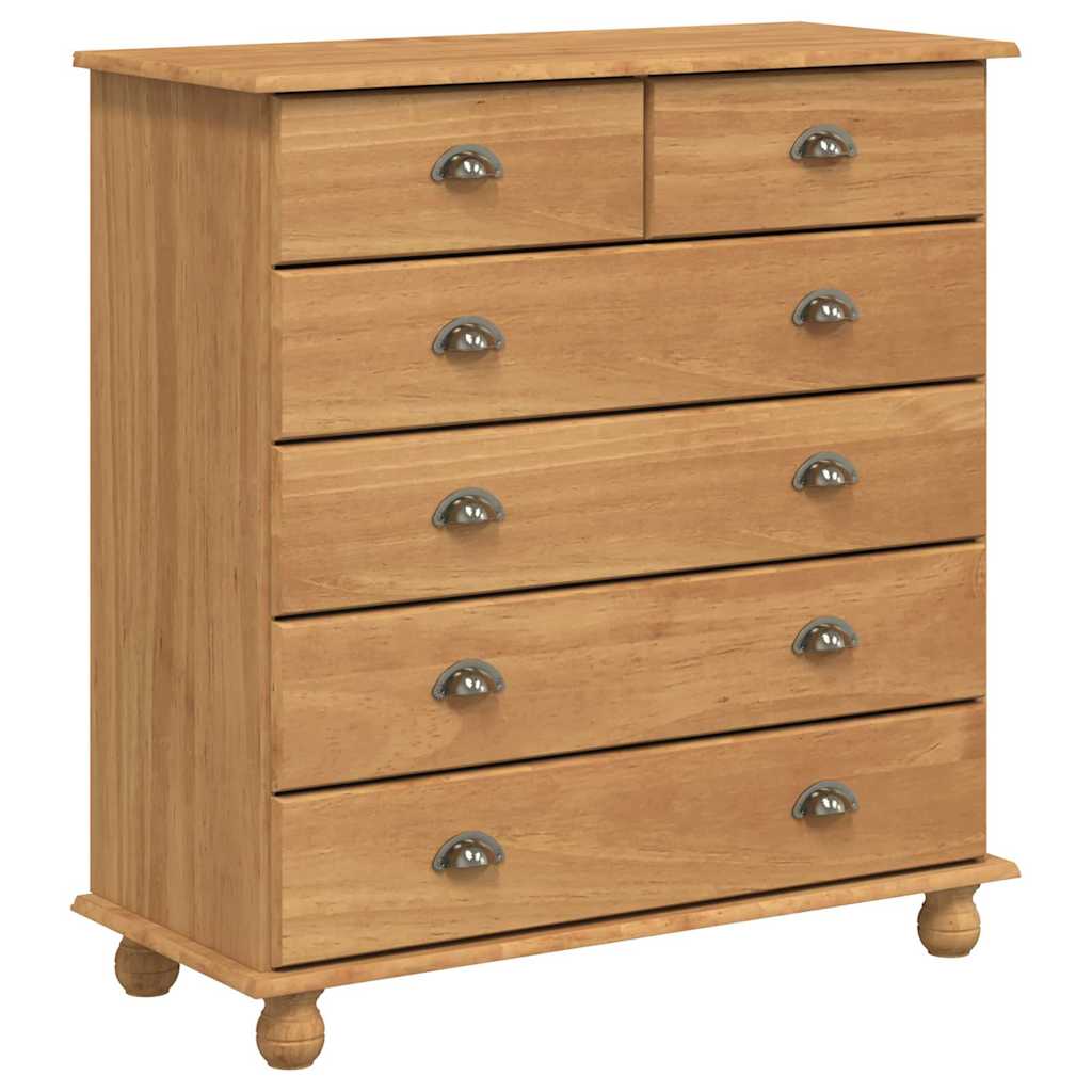 vidaXL Hutch ASKIM Honey Wax 91 x 40 x 200.5 cm Solid Pine Wood