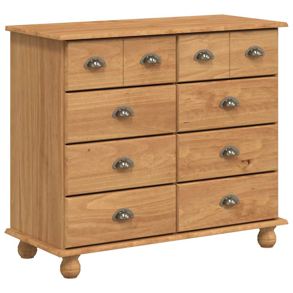 vidaXL Hutch ASKIM Honey Wax 91 x 40 x 184 cm Solid Pine Wood