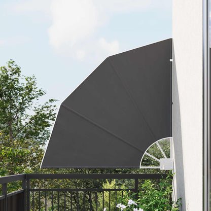 vidaXL Balcony Privacy Screen 115 x 115 cm Polyester Anthracite