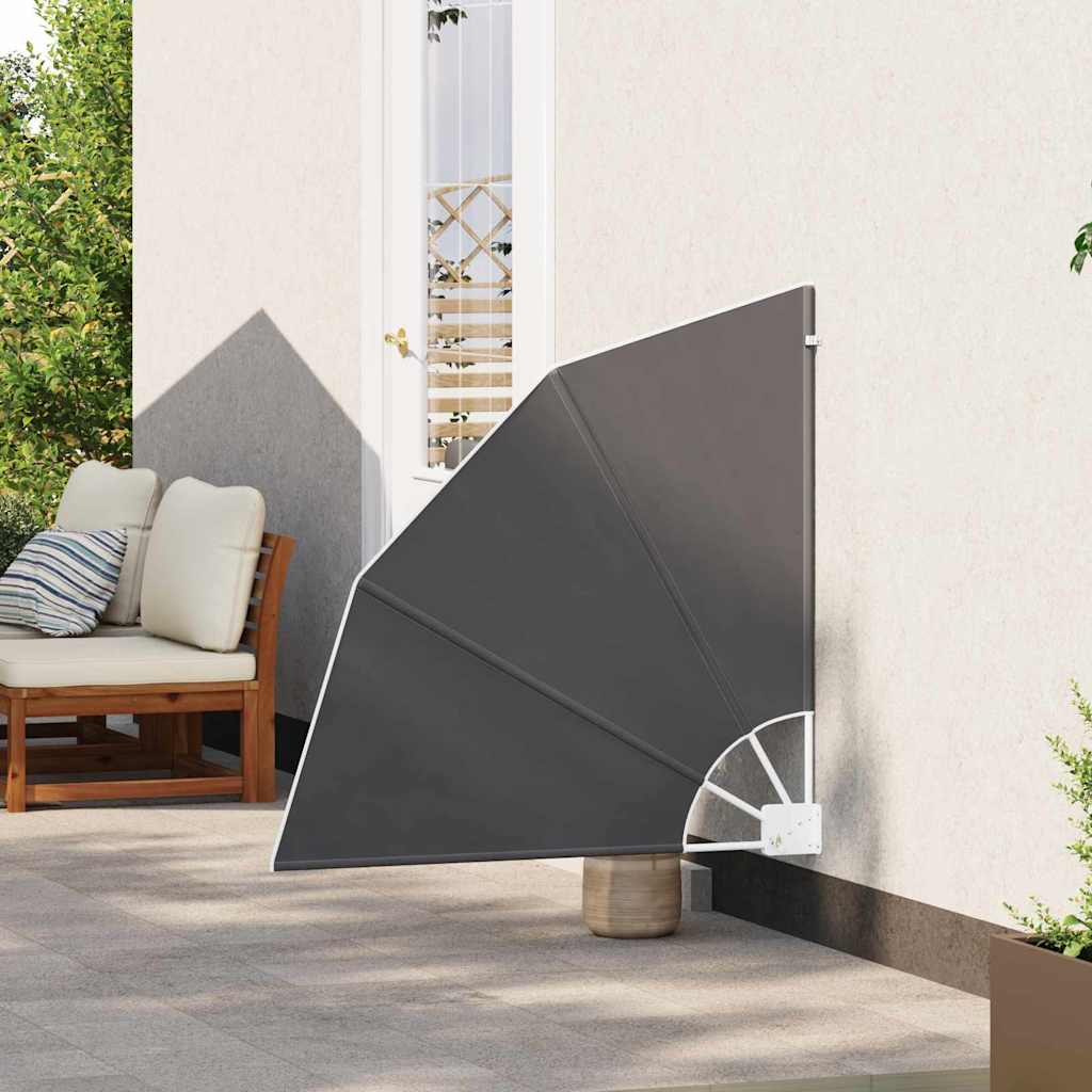 vidaXL Balcony Privacy Screen 115 x 115 cm Polyester Black