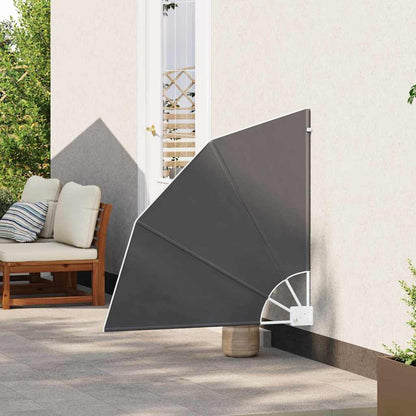 vidaXL Balcony Privacy Screen 115 x 115 cm Polyester Black