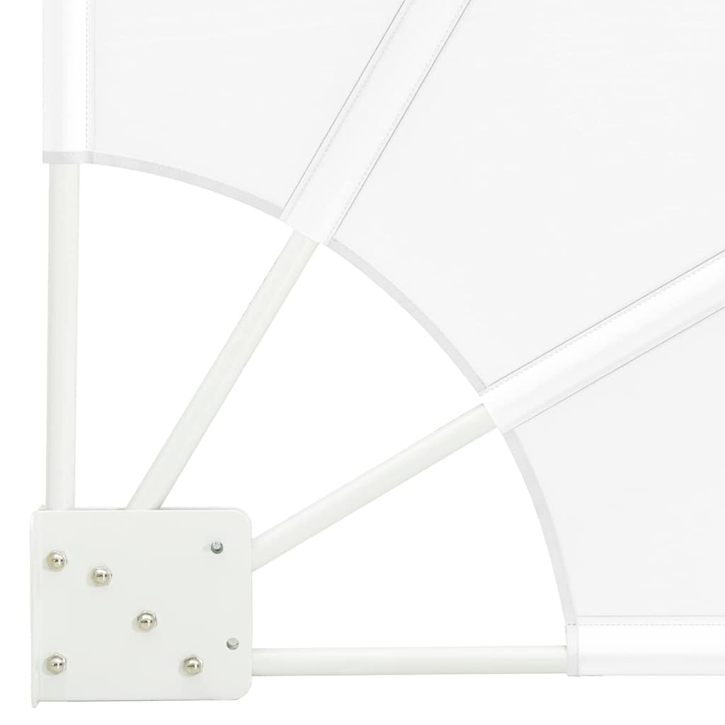 vidaXL Balcony Privacy Screen White 115 x 115 cm Fabric